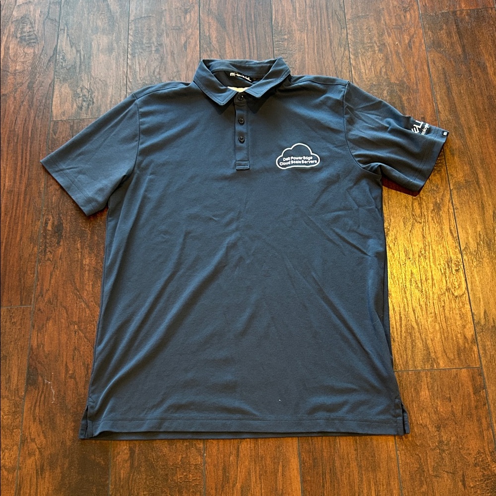 Travis Mathew Navy Polo Shirt Computer IT